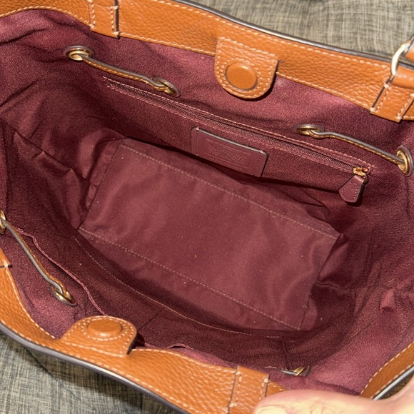 Coach Andy Suede Tassel Tote Bag RARE - Picture 10 of 16